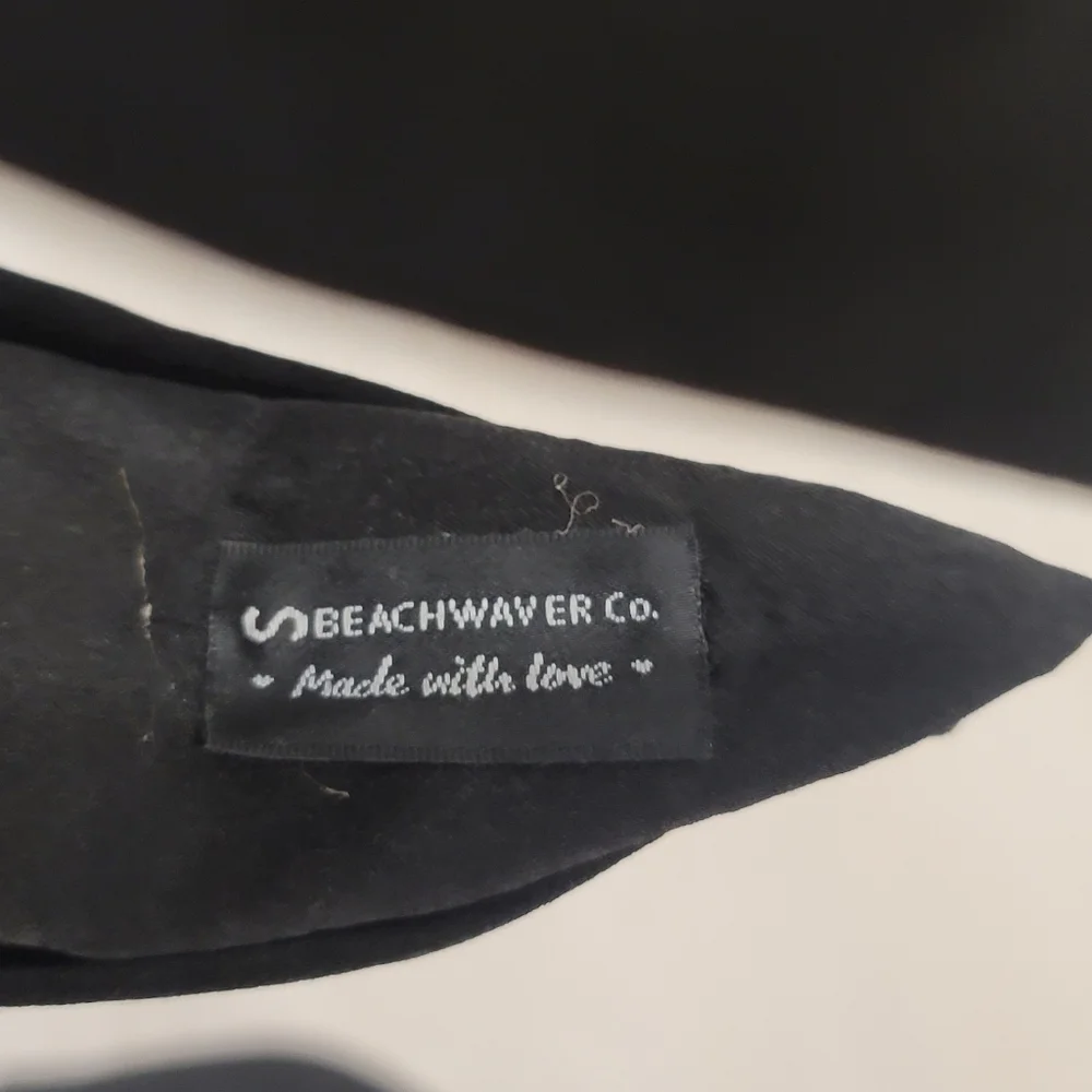 NEW THE BEACHWAVER CO. Black Knotted Headband